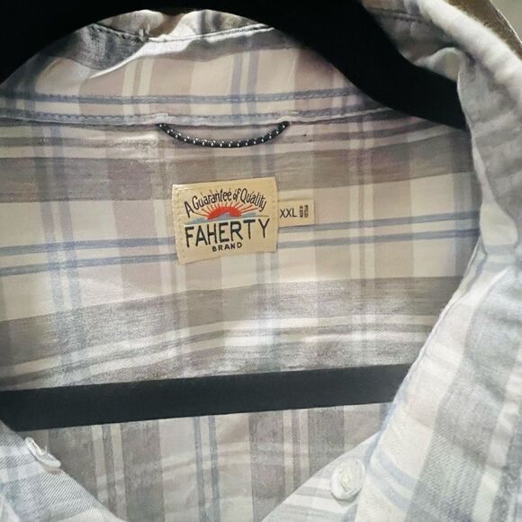 Faherty men’s performance plaid shirt size XXL - Picture 4 of 10